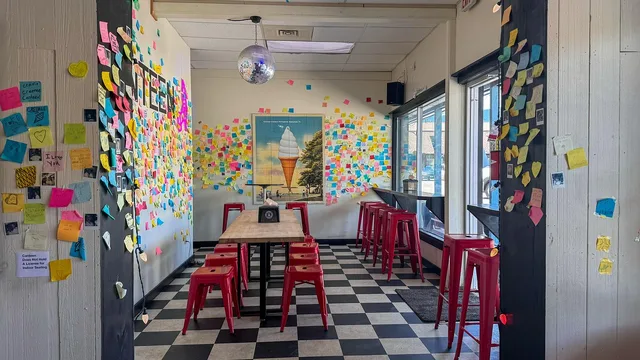 diner, restaurant, retro, vintage, usa, indoors, interior design. Winter is underrated for vintage diner interiors: quiet rooms, warm windows, in 2027