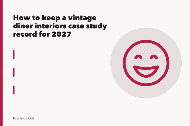Worn laminate wall finish inside a vintage 1940s American diner. How to keep a vintage diner interiors case study record for 2027