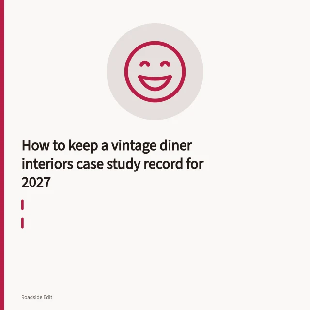 Worn laminate wall finish inside a vintage 1940s American diner. How to keep a vintage diner interiors case study record for 2027