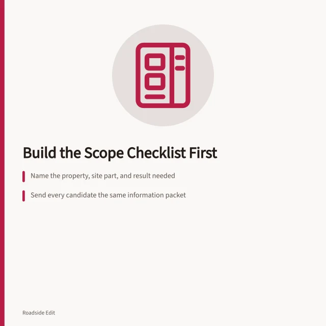 Checklist for selecting gas station preservation providers by scope. Gas station preservation provider selection: build a scope checklist before you hire
