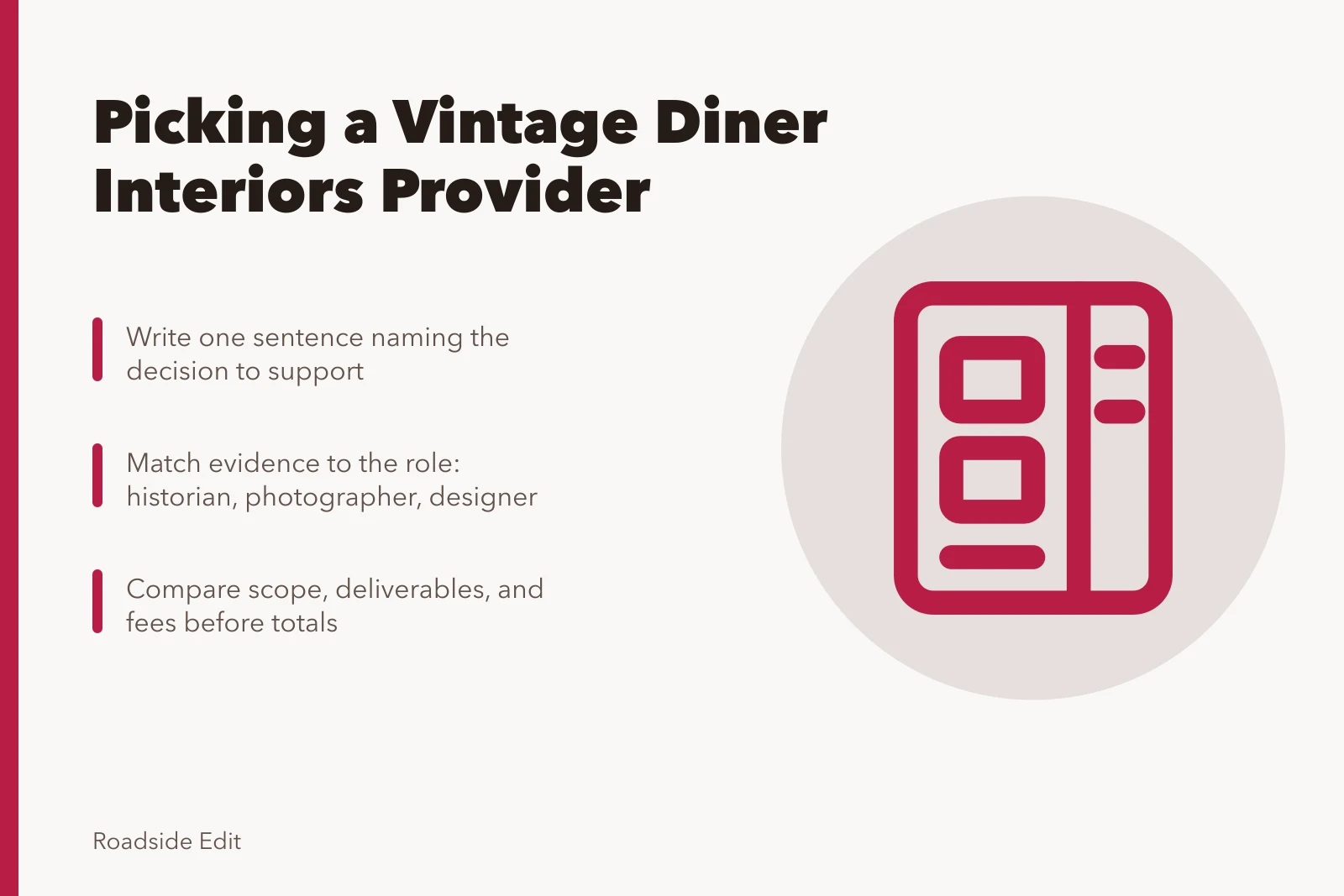Guide to choosing a vintage diner interiors provider for 2027 projects. How to pick a vintage diner interiors provider for 2027 projects