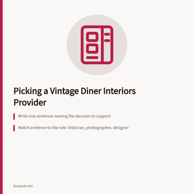 Guide to choosing a vintage diner interiors provider for 2027 projects. How to pick a vintage diner interiors provider for 2027 projects