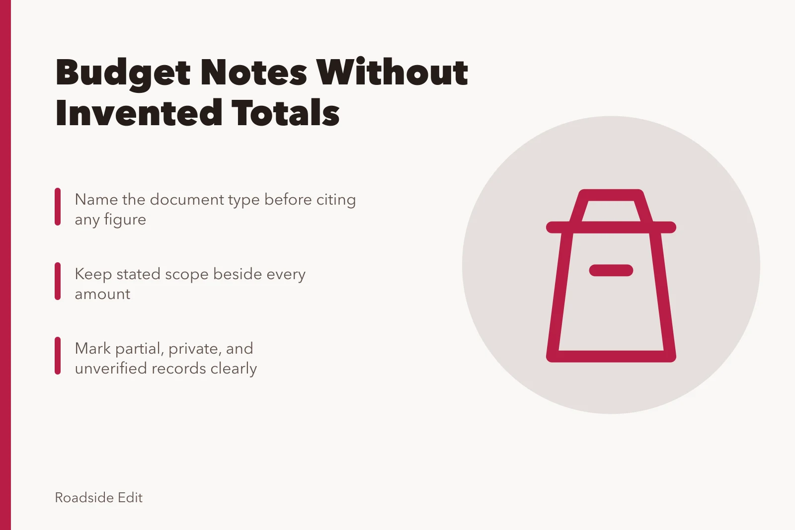 Card about historic motel restoration budget notes and financial limits. How to write historic motel restoration budget notes for 2027 without inventing totals