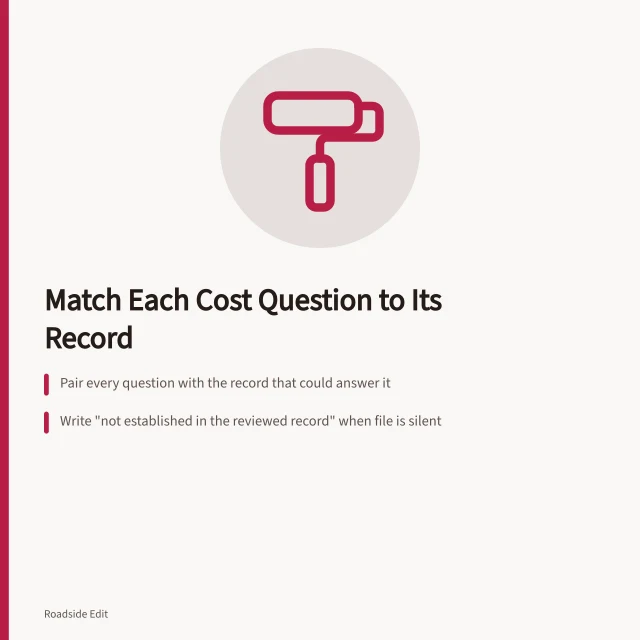 Cost question log for historic motel restoration records and scope. Historic motel restoration cost questions to settle before you trust a 2027 estimate