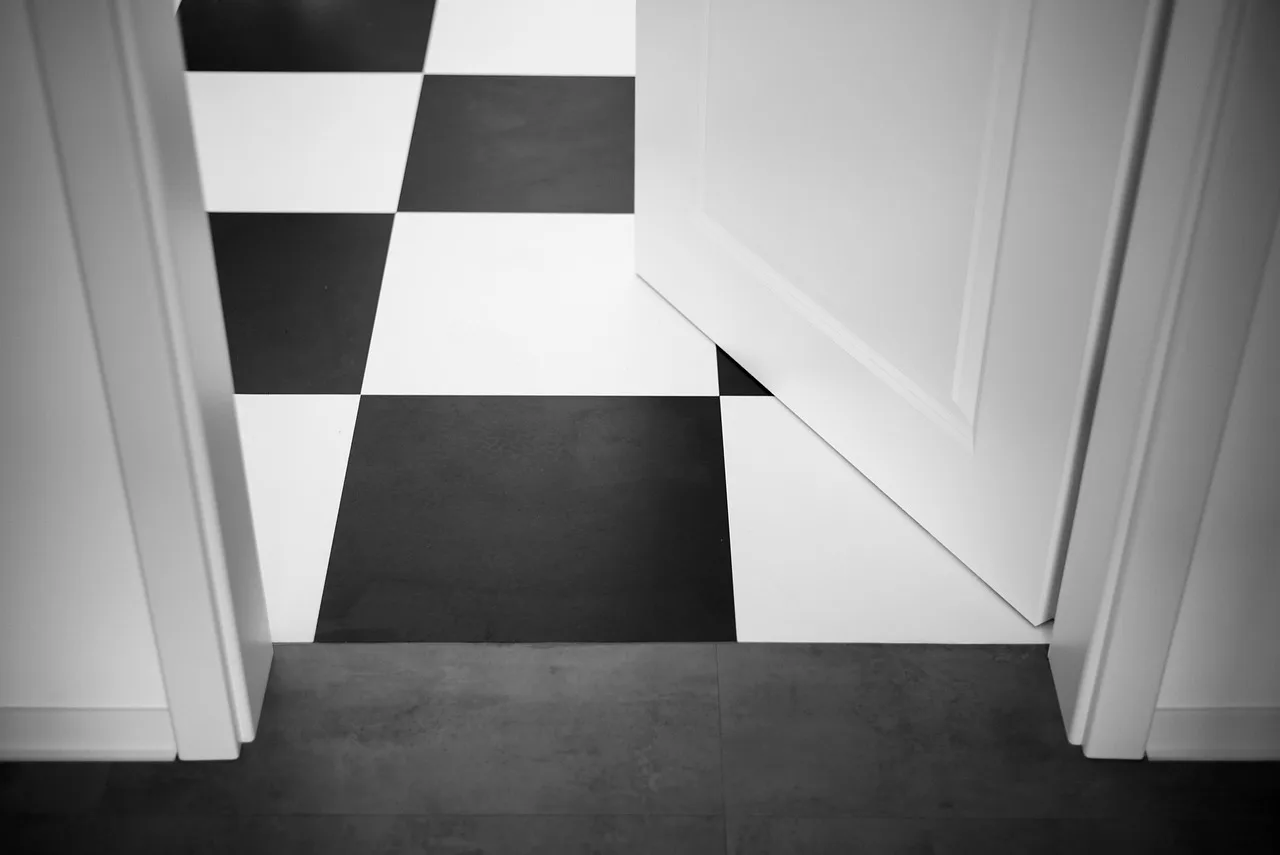 architecture, rooms, space, inner space, room, floor, design, modern, structure, kitchen, black and white, chess board, door, american, american kitchen, diner, 90s, 80s, 70s, tiles, chess board, diner, diner, 90s, 90s, 90s, 90s, 90s, 80s, 80s, 80s, 80s, 80s. The floor fails first: deciding what to keep in vintage diner interiors