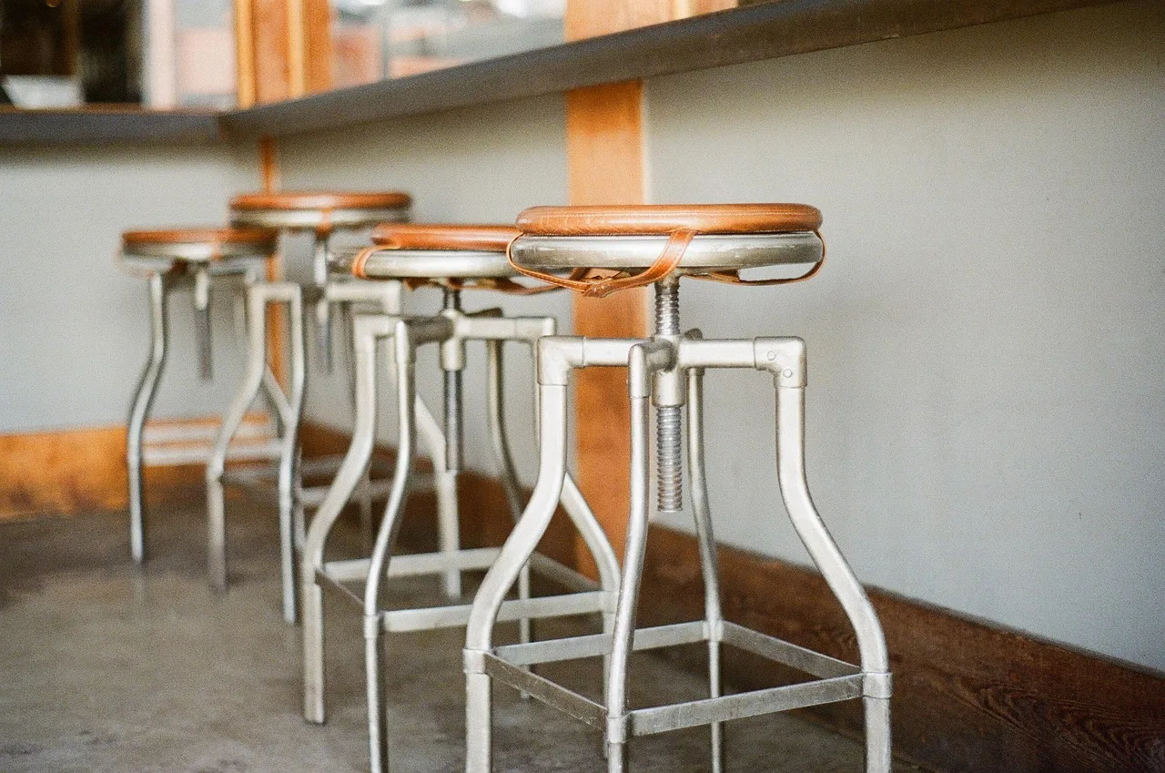bar, pub, chairs, restaurant, diner, furniture, interior, cafe, empty, stools, stainless steal, cushions, table, brown restaurant, brown cafe, diner, diner, diner, diner, diner. Vintage diner interiors: guided tours compared