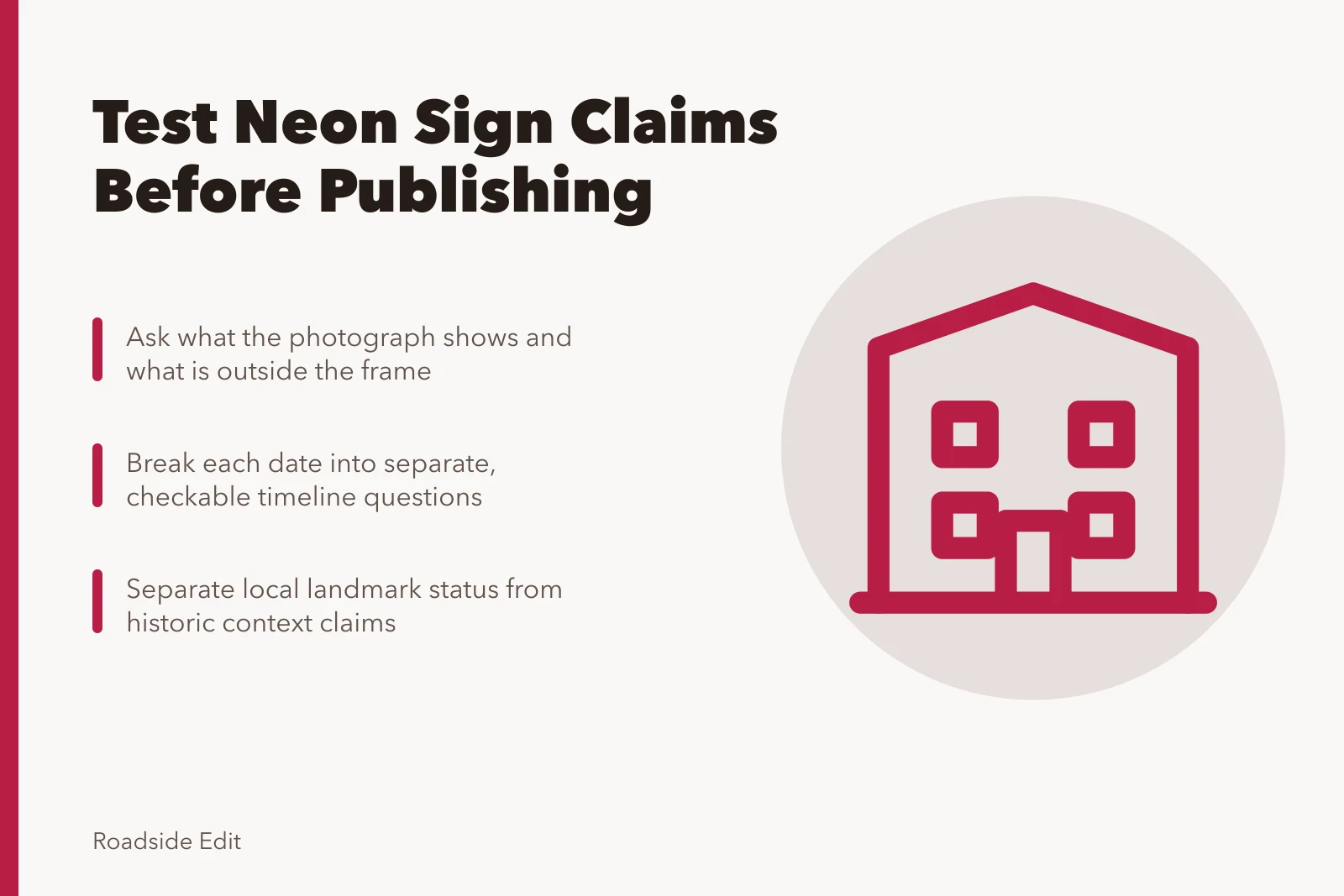 Neon sign restoration case study questions for editors to verify before publishing. Neon sign restoration case study: questions to test before you publish