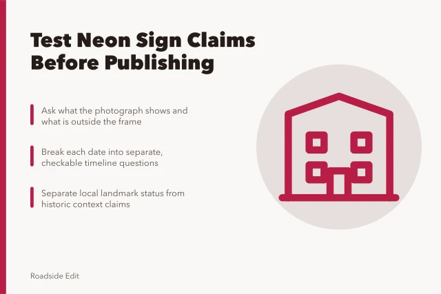 Neon sign restoration case study questions for editors to verify before publishing. Neon sign restoration case study: questions to test before you publish