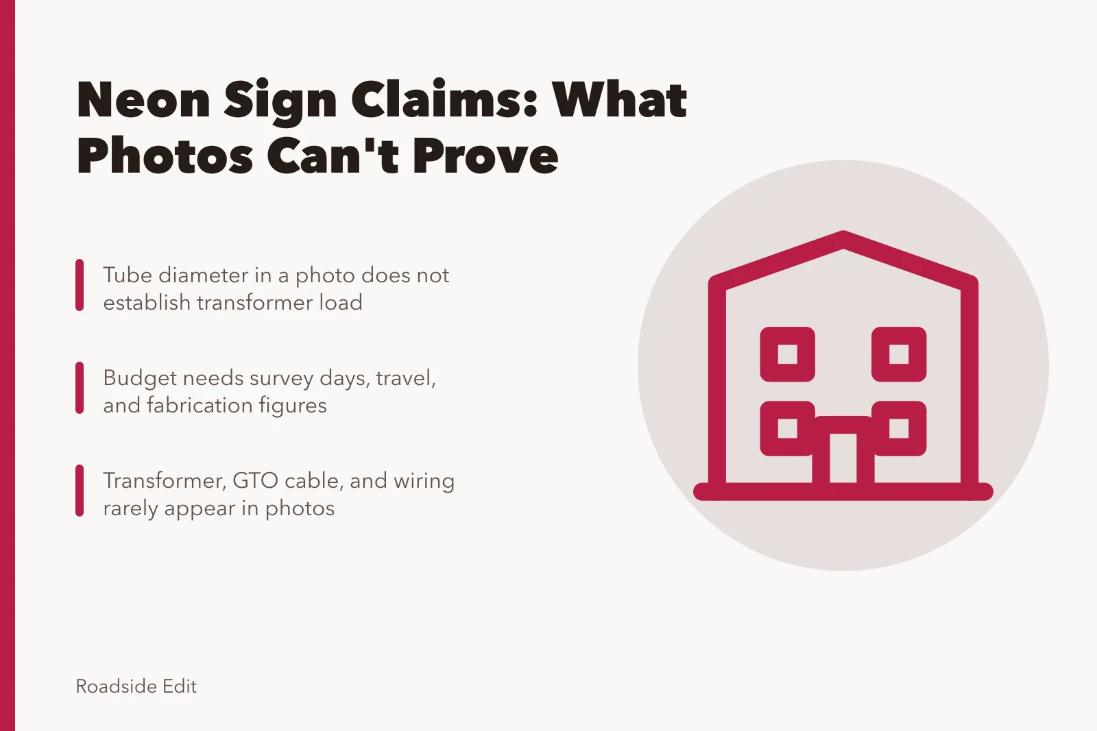 Neon sign case study warning signs for editors before 2027. Neon sign case study warning signs editors should catch before 2027
