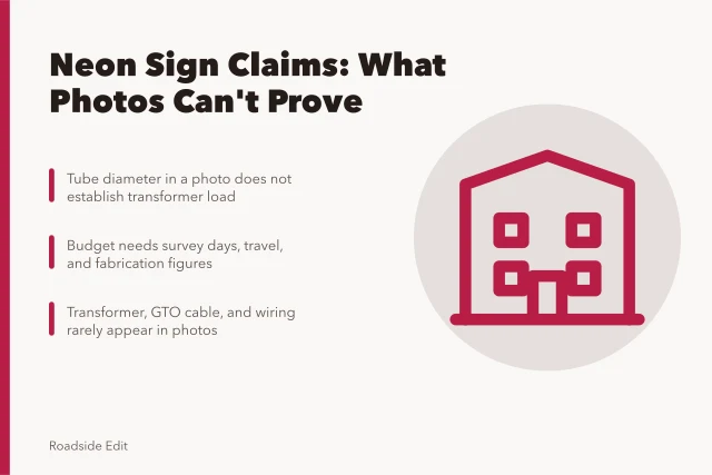 Neon sign case study warning signs for editors before 2027. Neon sign case study warning signs editors should catch before 2027