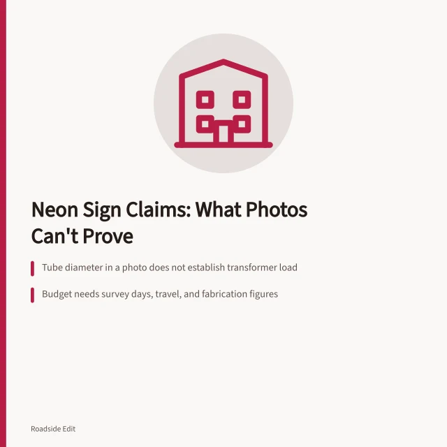 Neon sign case study warning signs for editors before 2027. Neon sign case study warning signs editors should catch before 2027