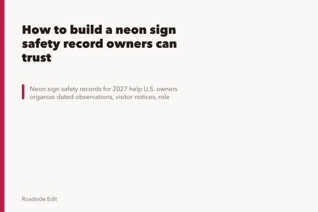 How to build a neon sign safety record owners can trust. How to build a neon sign safety record owners can trust