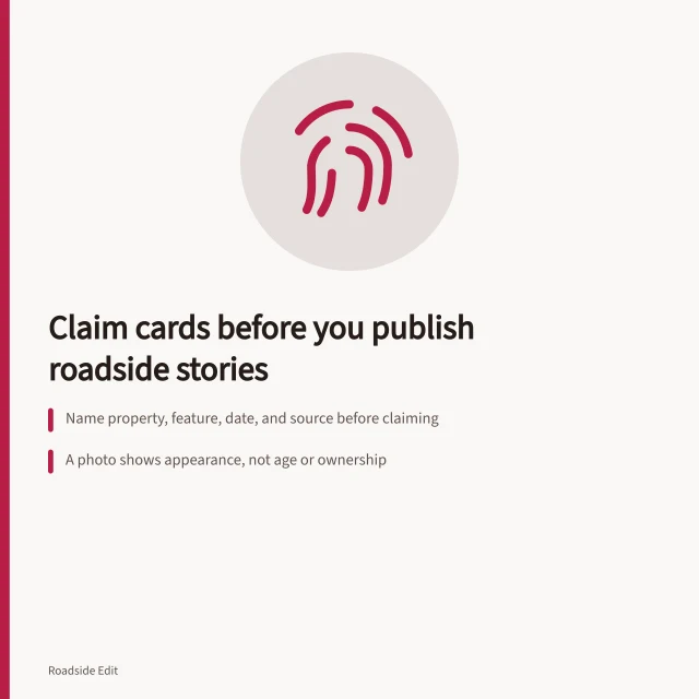 Claim card method for checking roadside architecture facts before publishing. Roadside architecture mistakes: a claim card method before you publish