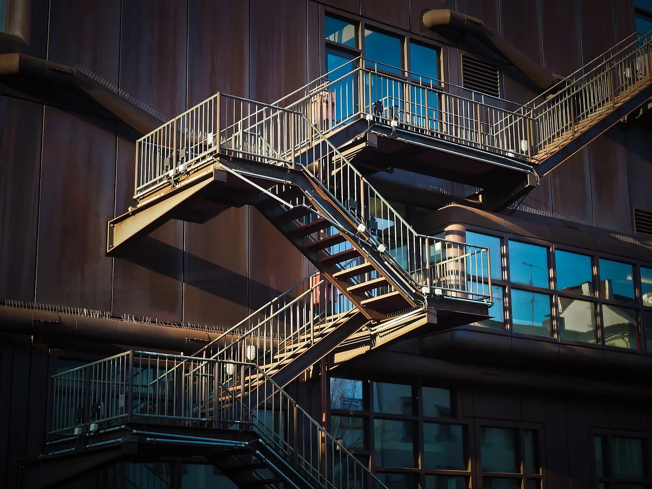 stairs, building, architecture, staircase, facade, structure, stairway, steel structure, city, urban, düsseldorf, germany, stairs, stairs, stairs, stairs, stairs, staircase, staircase, structure. Roadside Building Case Studies: Reading One in the Field