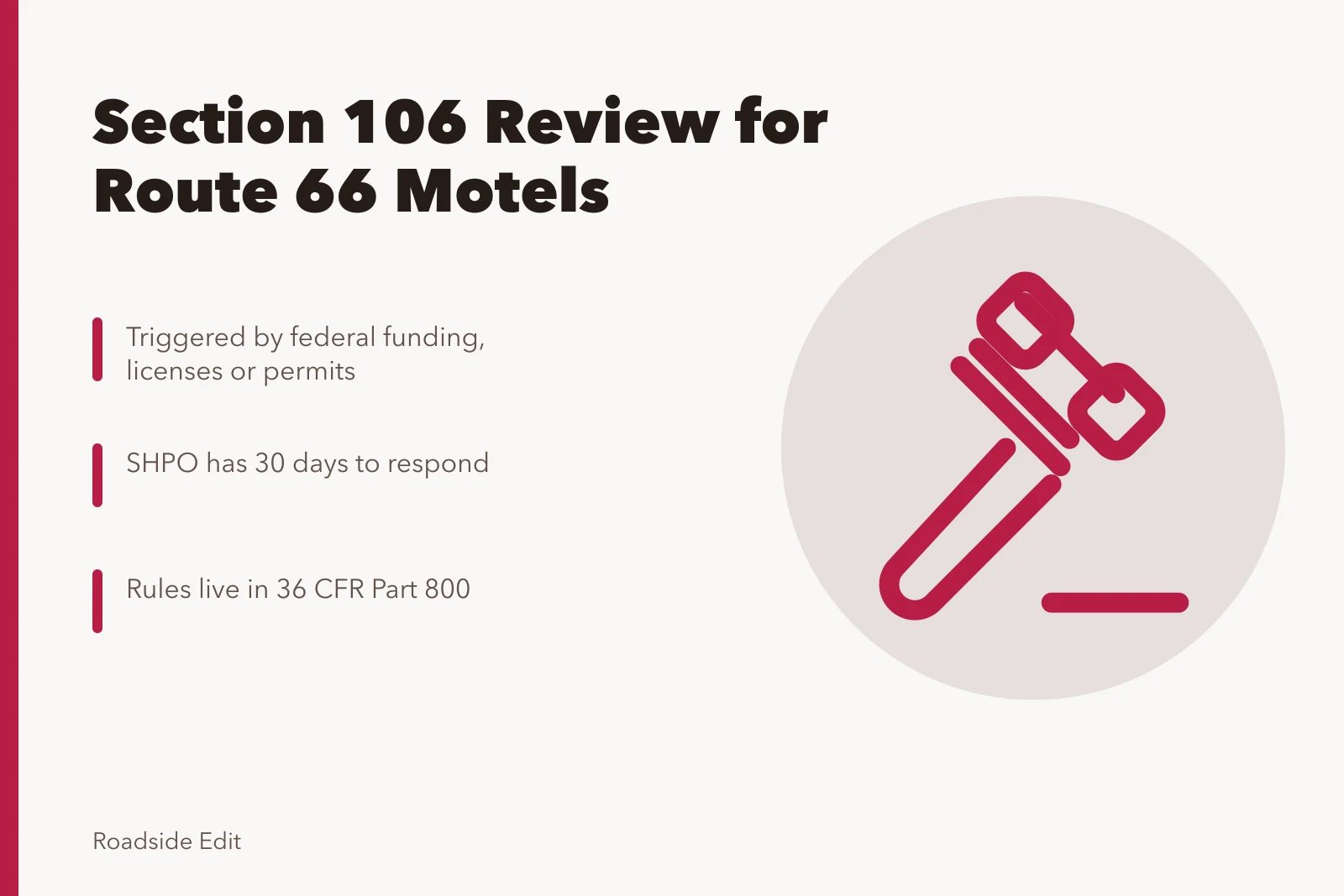 Route 66 motel neon sign under federal historic preservation review. How federal Section 106 review affects US Route 66 motel owners