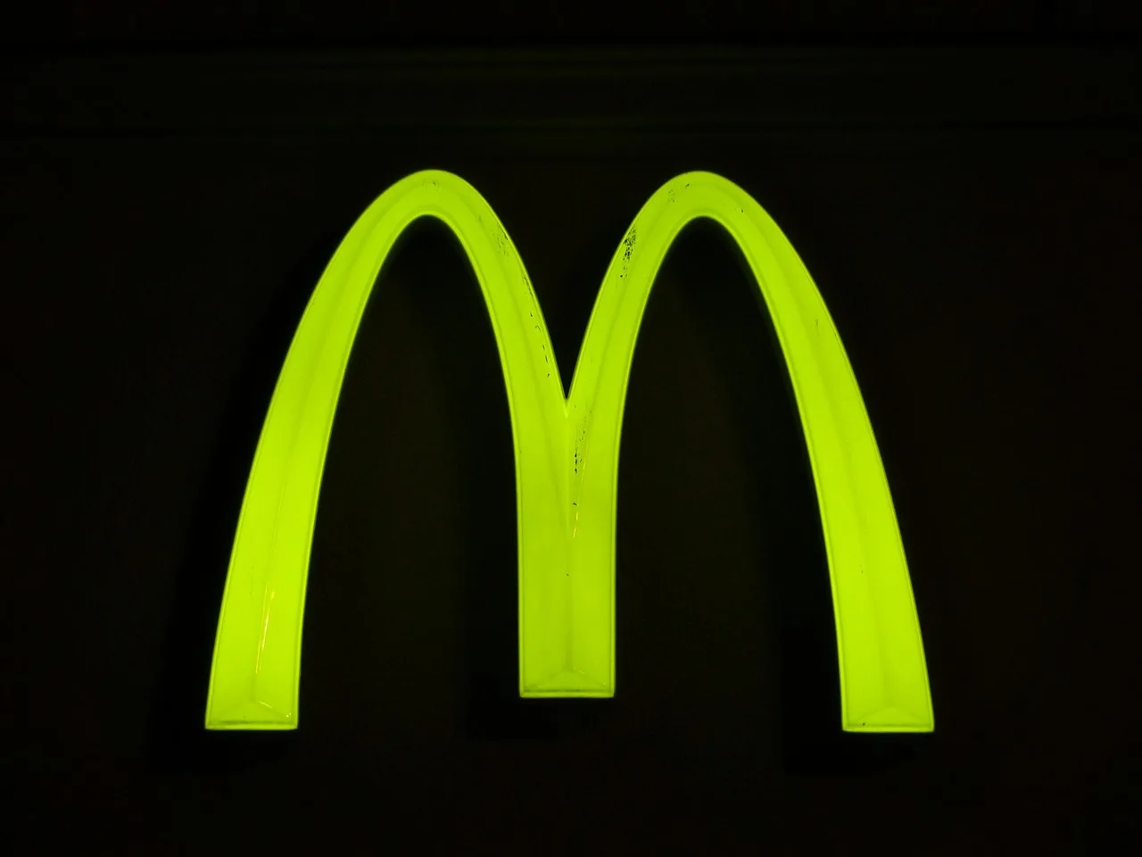 sign, advertising sign, neon sign, advertising, mcdonalds, neon green, green, neon, billboard, reklameschild, bright, logo, trademarks, lettering, m, letter, mcdonalds, mcdonalds, mcdonalds, mcdonalds, mcdonalds. The corners, not the letters: what people miss about neon sign restoration