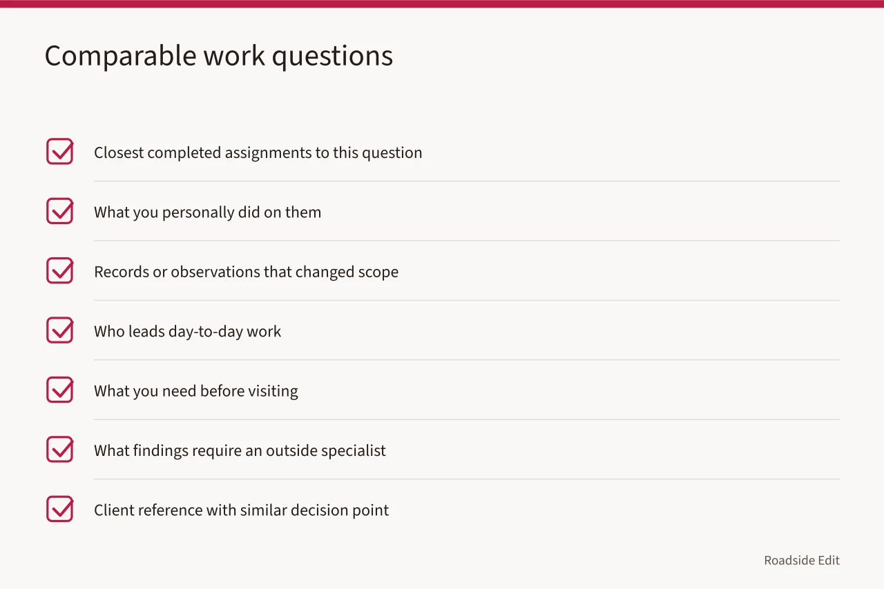 Seven interview questions asking providers about comparable preservation assignments (Gas station preservation provider questions to ask before you compare bids)