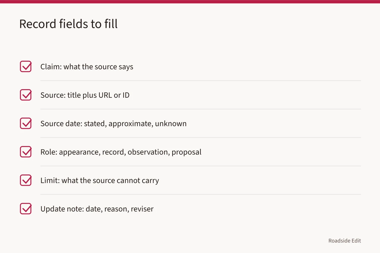 Checklist of six record fields for a traceable restoration file (How to keep historic motel restoration planning records traceable for 2027)