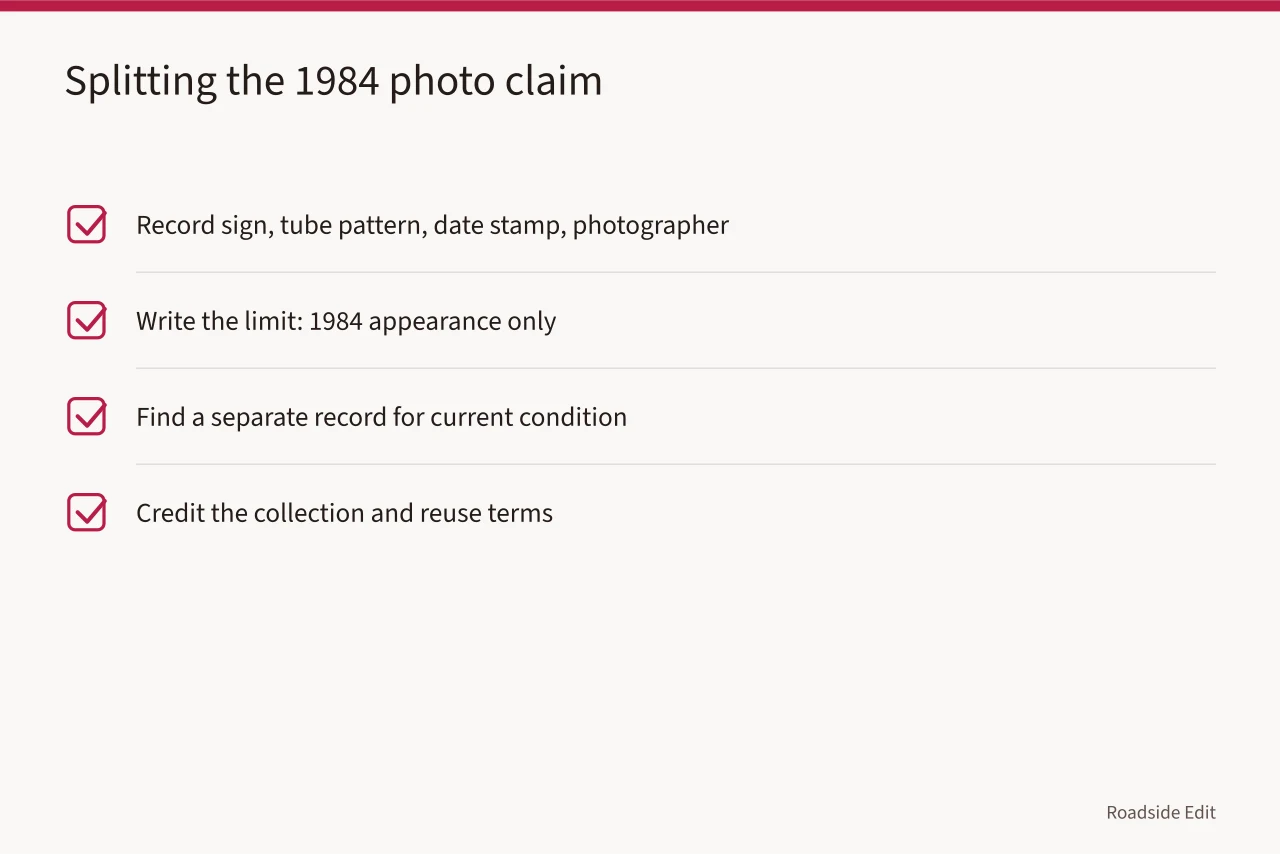 Checklist for splitting a 1984 cafe sign photograph claim (How to keep neon sign restoration case study records without losing the paper trail)